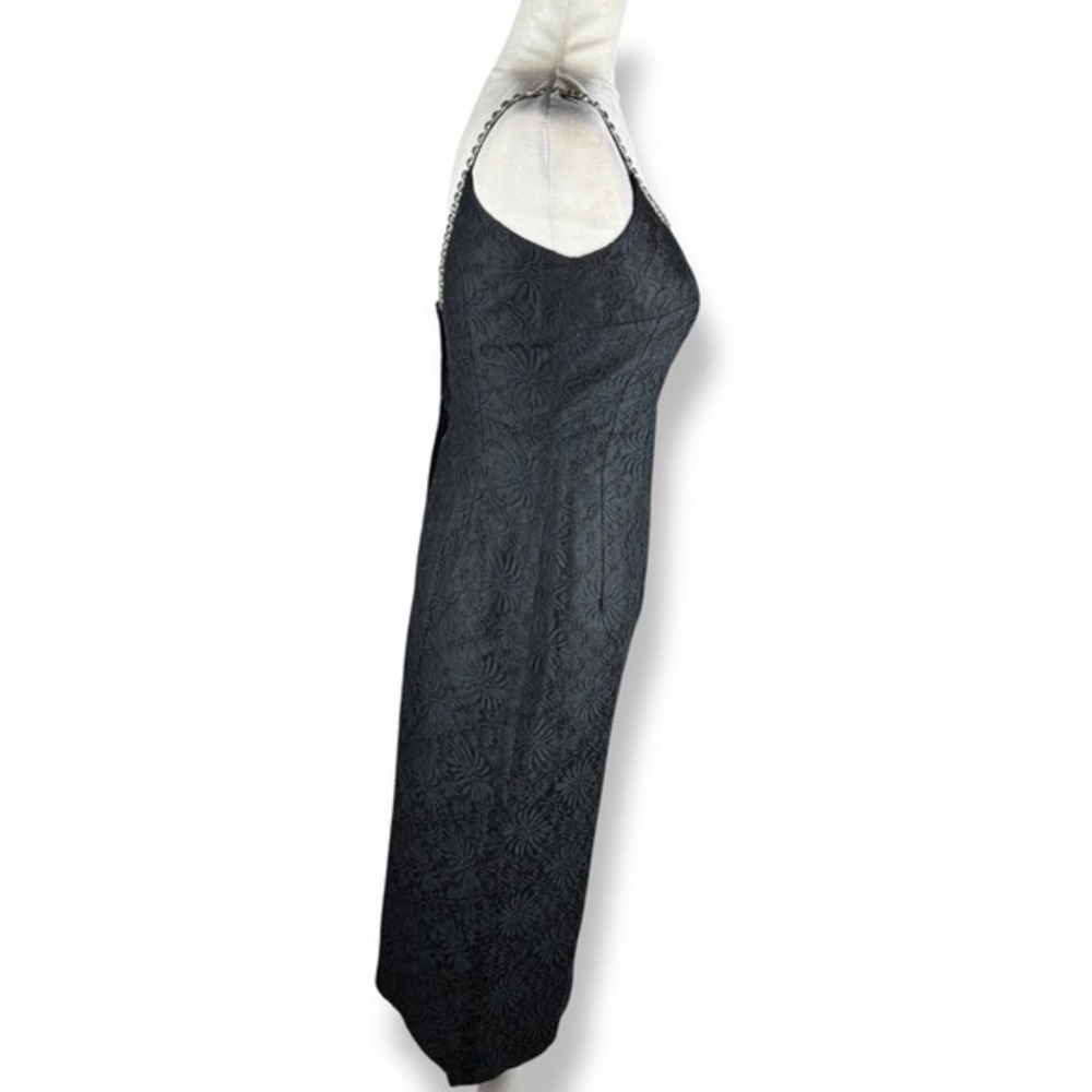 Lilli Diamond Black Lace Wiggle Dress Womens‎ Size Small Glam Vintage 50s 60s - Picture 8 of 16